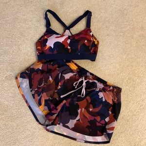 Old Navy Activewear Bundle - Sports Bra and Running Short Set - Both Size Medium